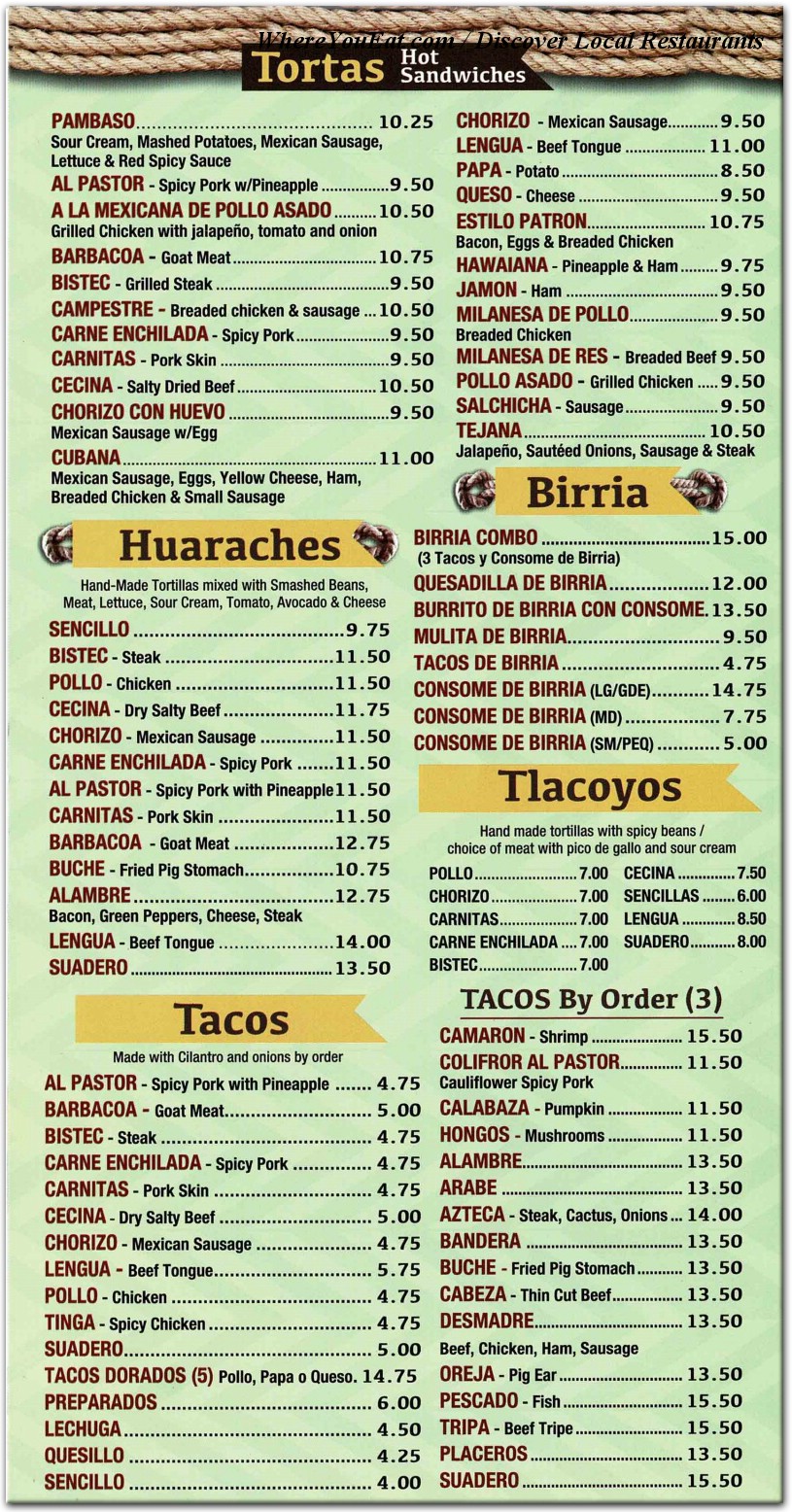 menu image