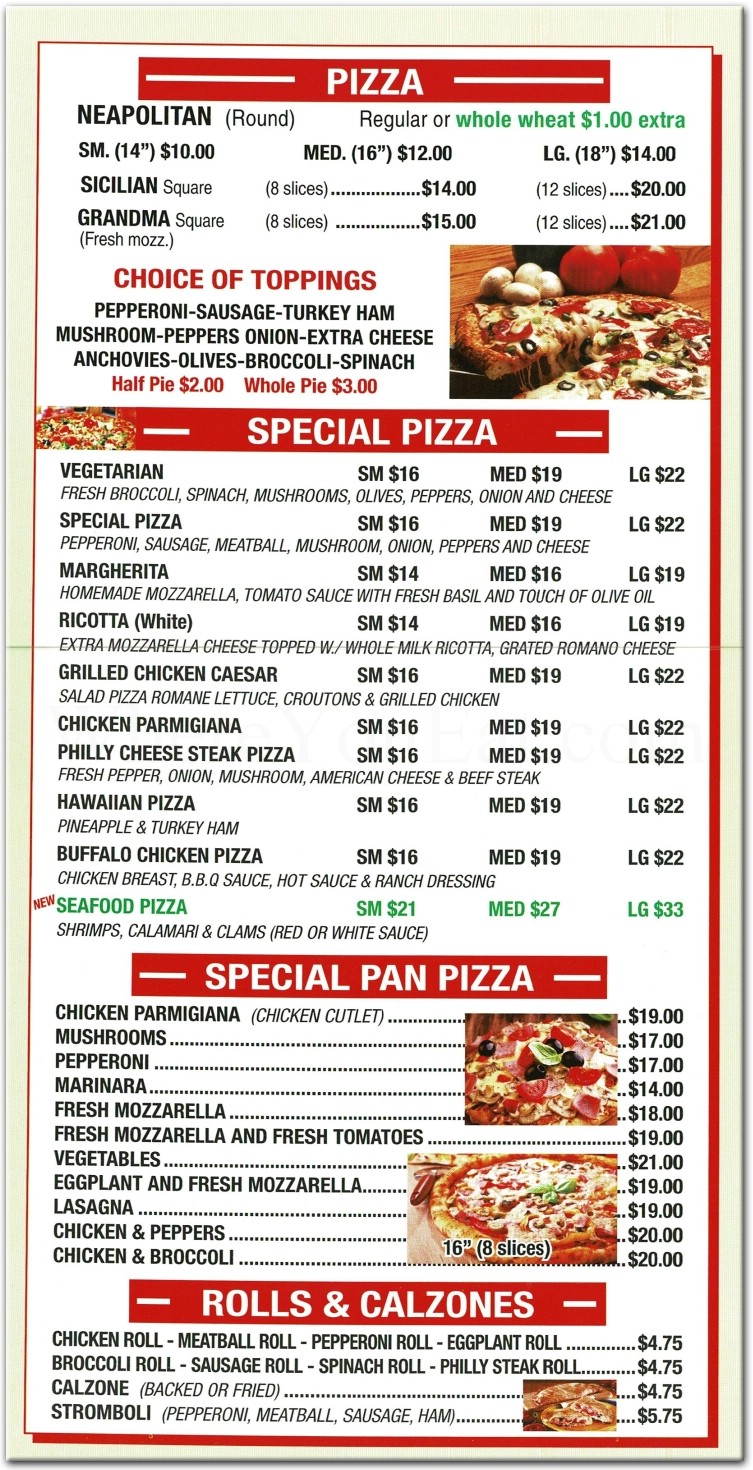 La Bella Pizza Express Restaurant In Brooklyn Official Menus Photos