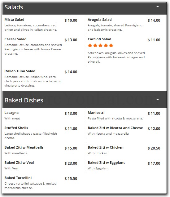 menu image