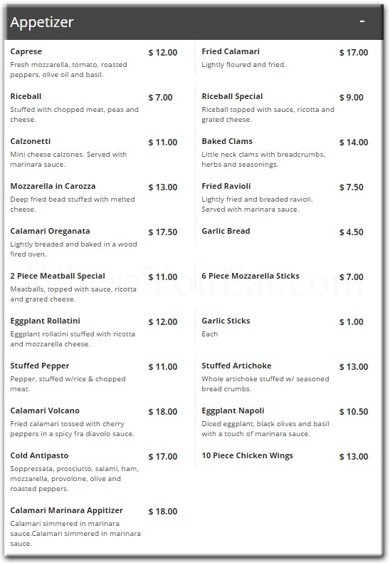 menu image