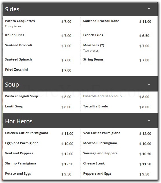 menu image