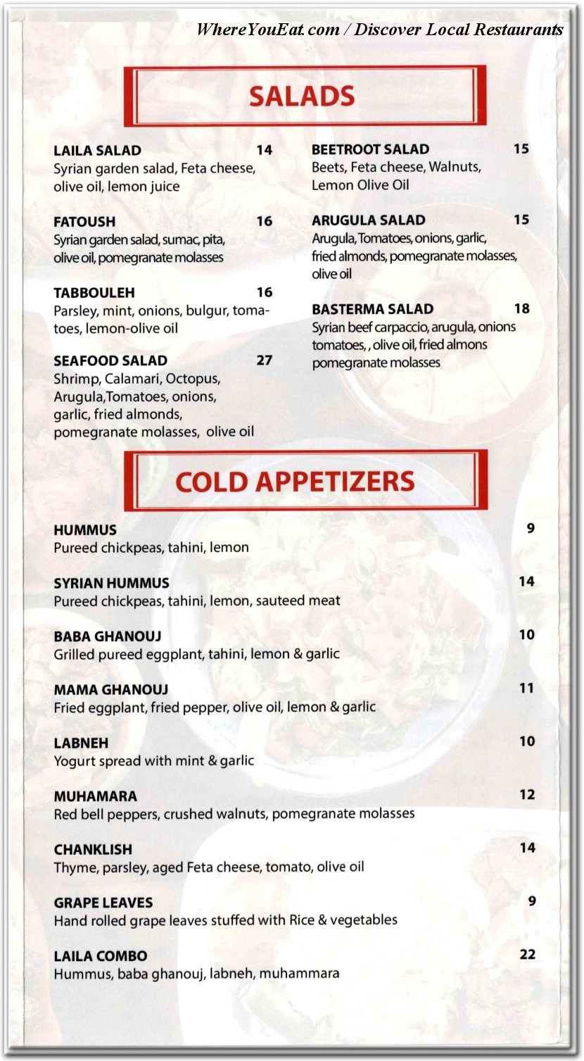menu image