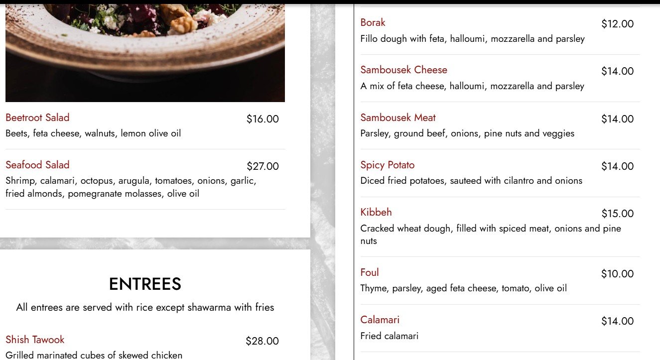 menu image