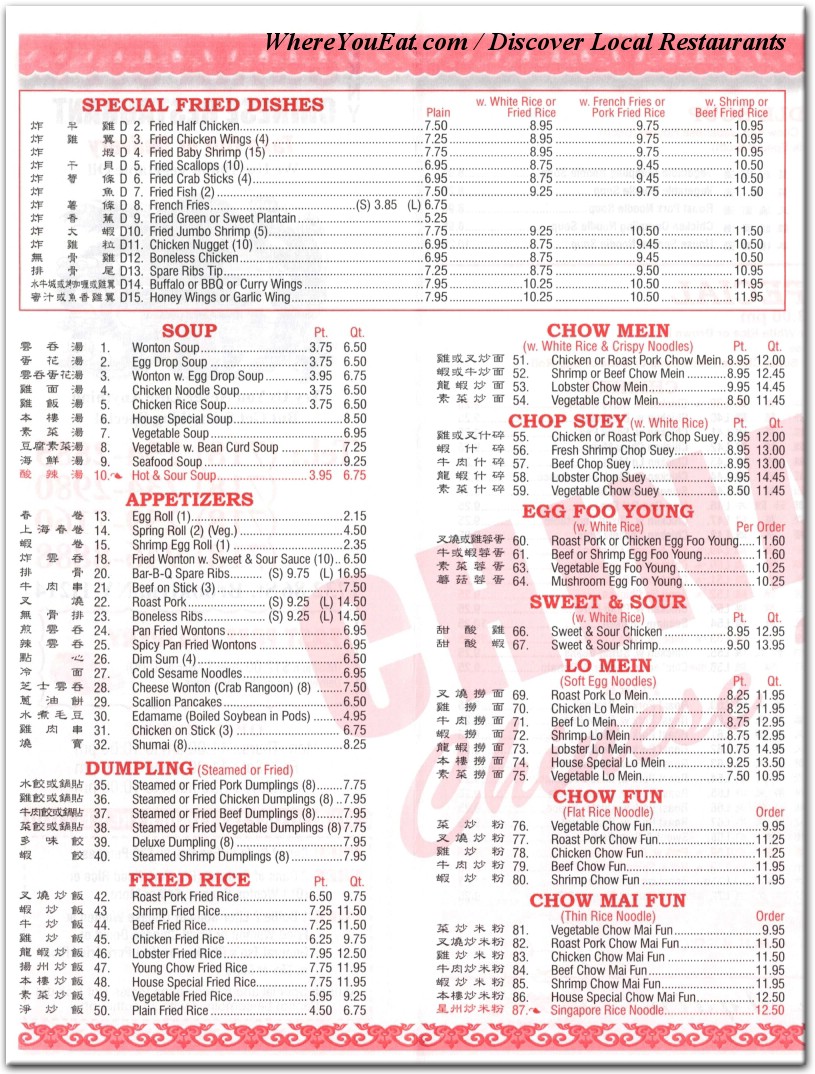 menu image
