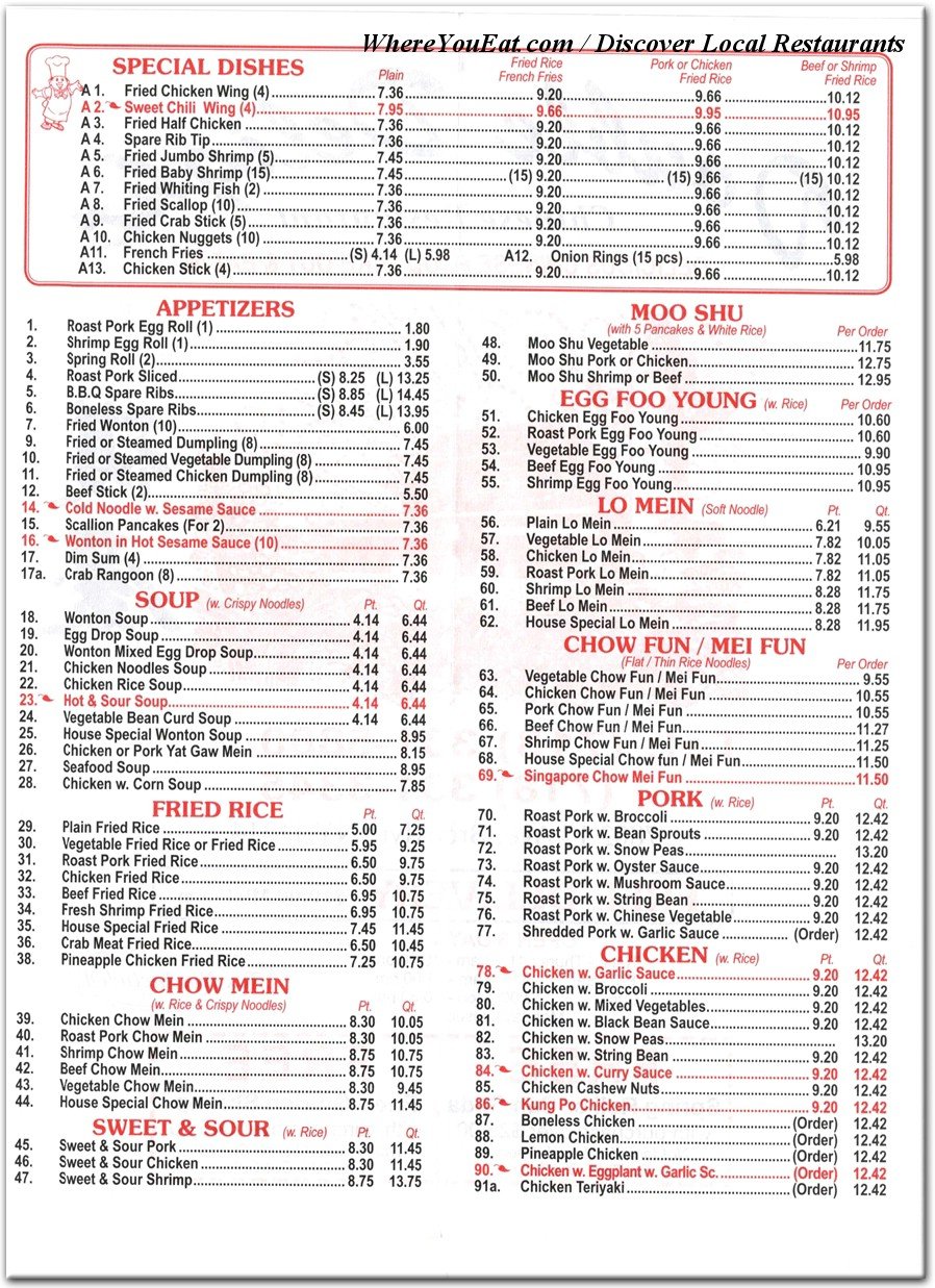 menu image