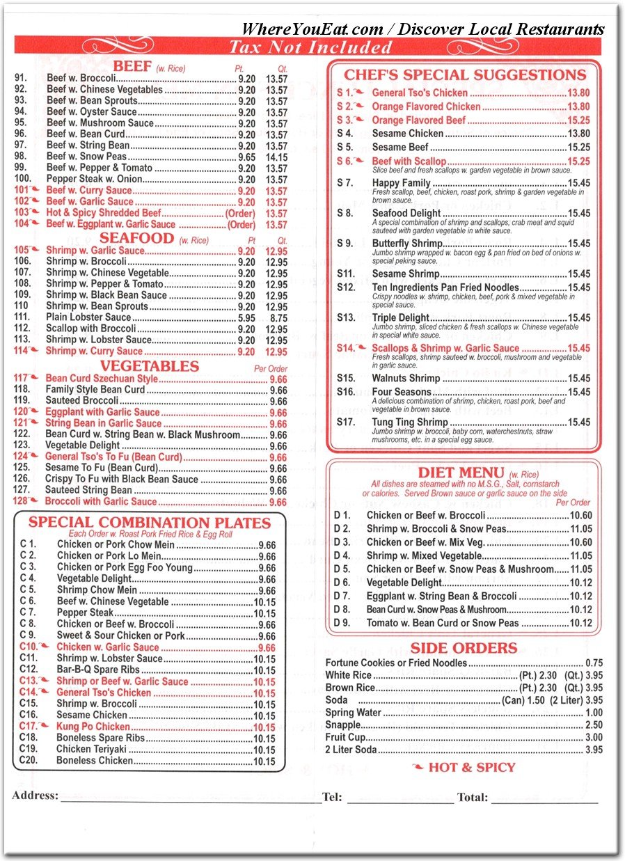 menu image