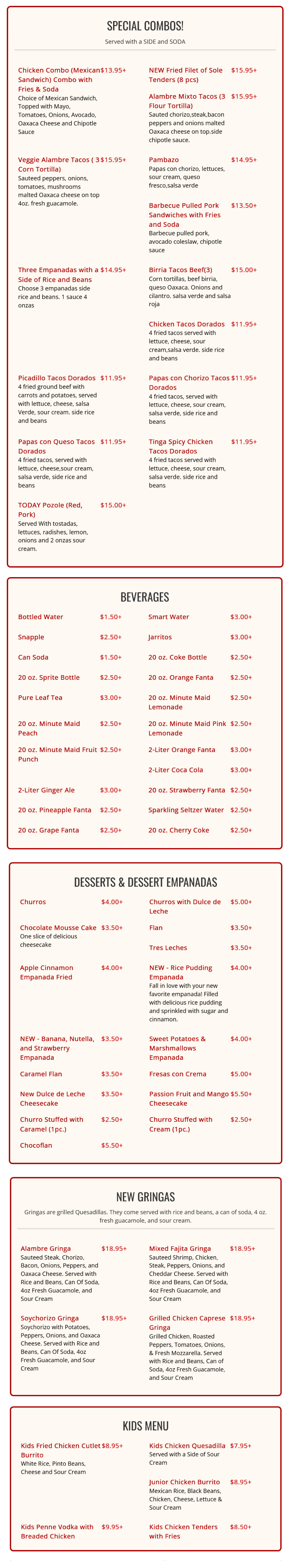 menu image