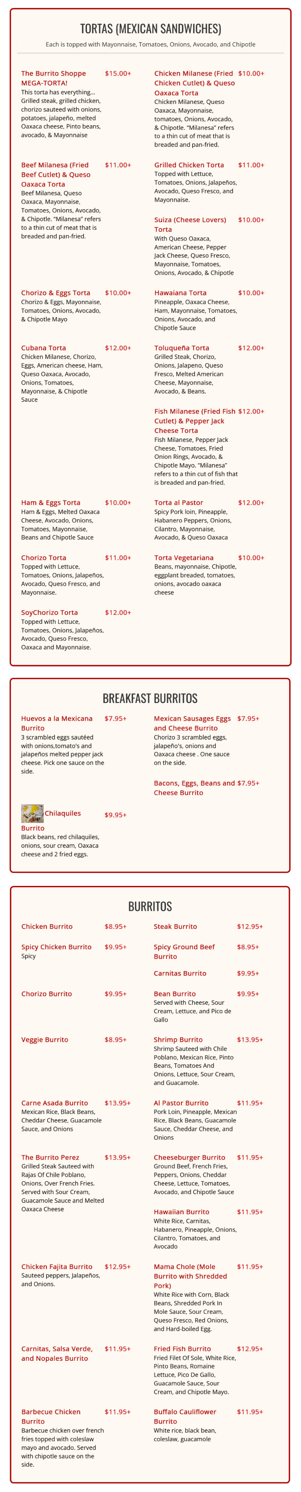 menu image