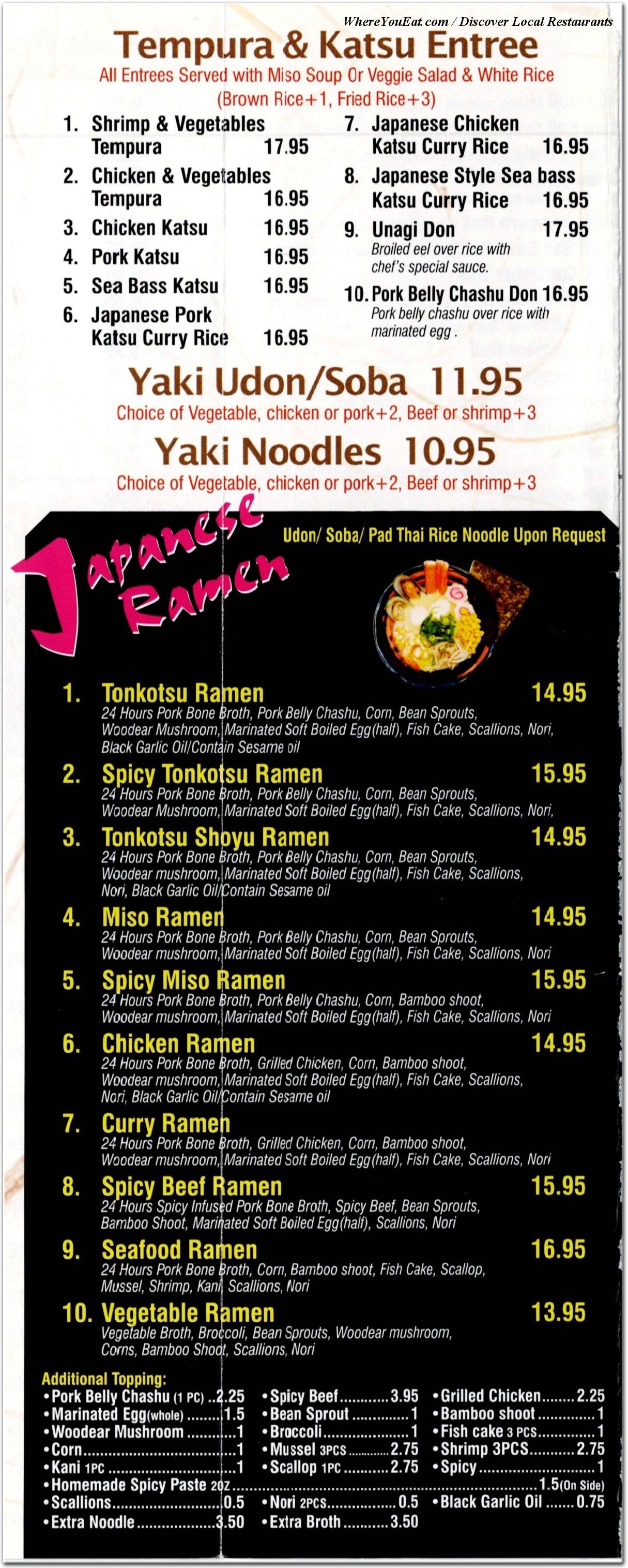 menu image