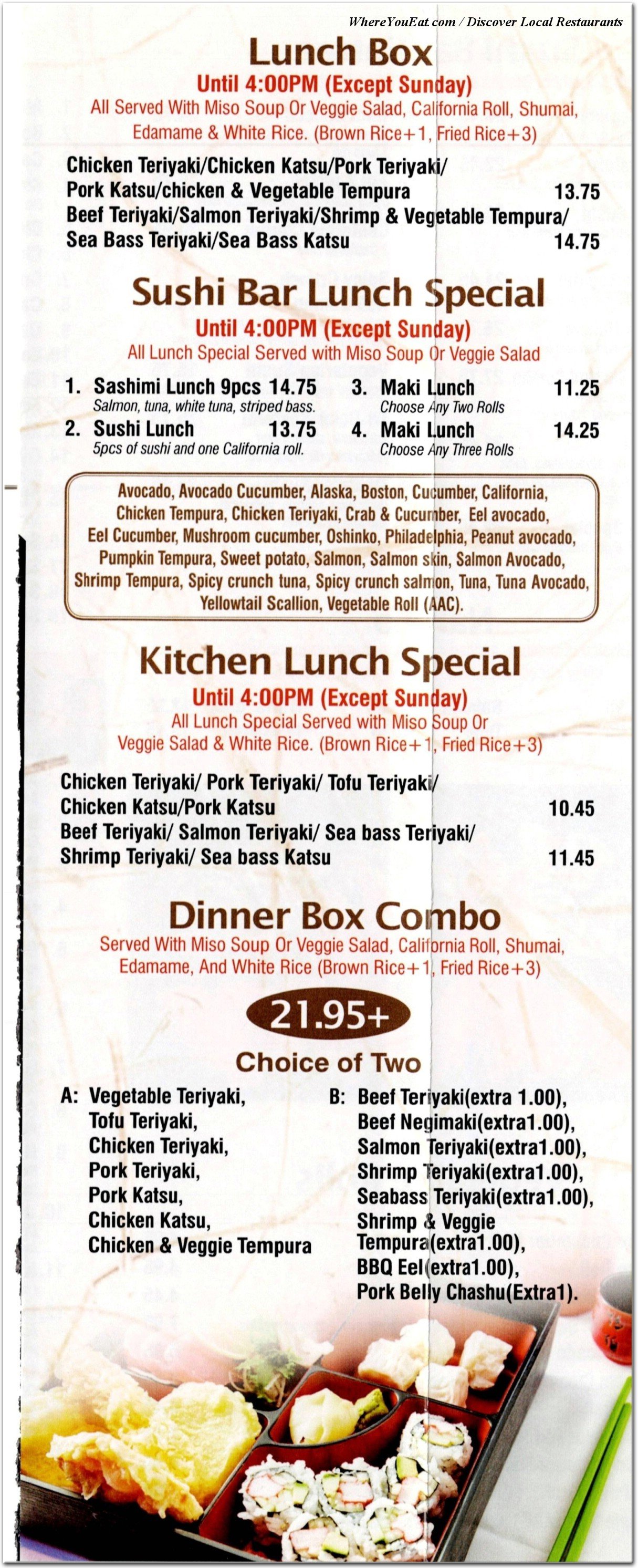 menu image