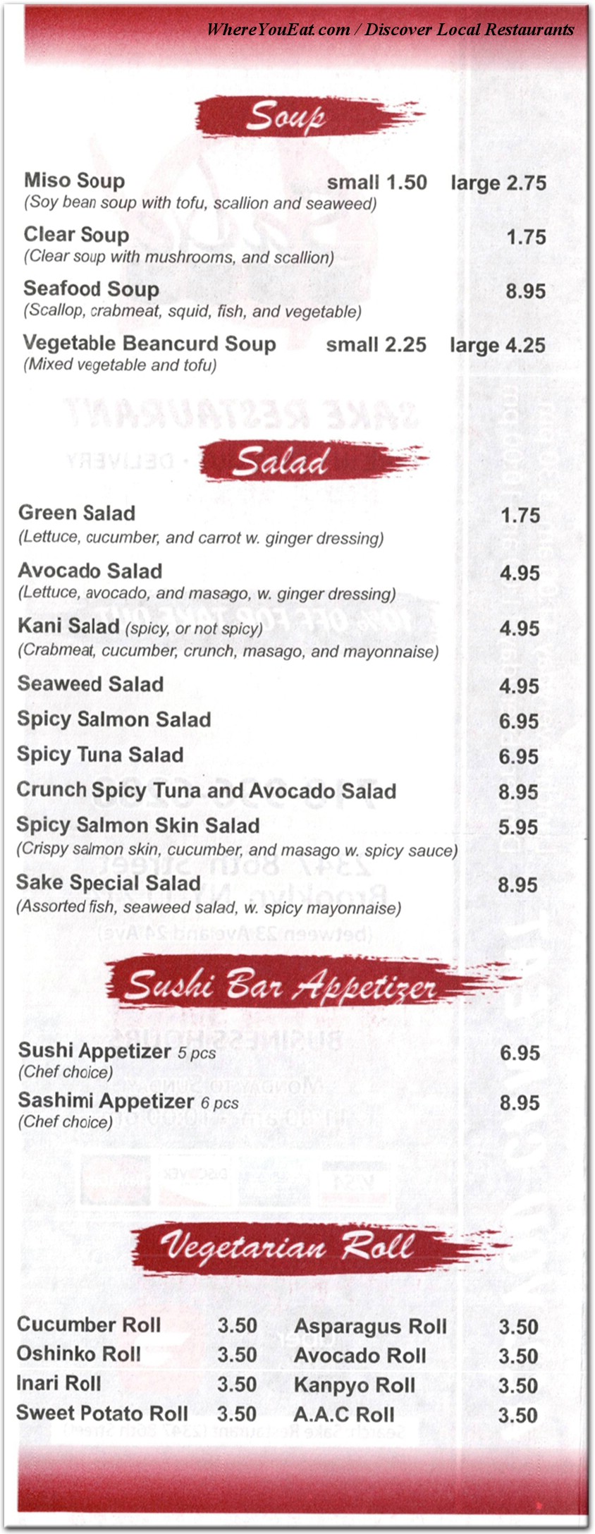 menu image