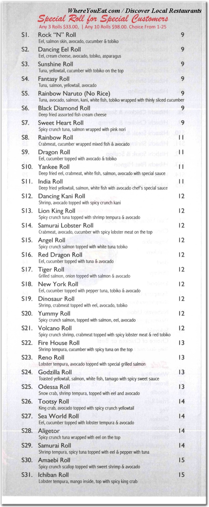 menu image