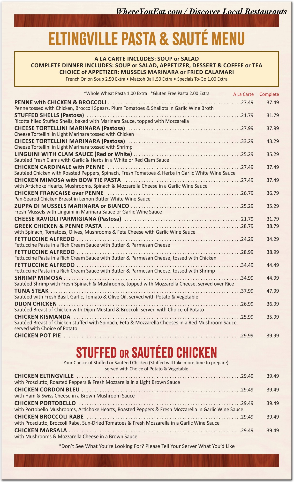 menu image